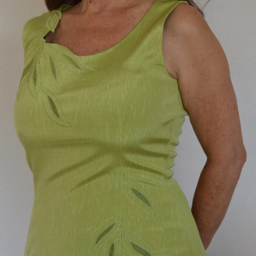 Barcelino Green Dress w/Cover Up